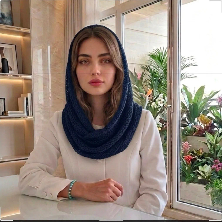 شال رینگی پاییزی بند هودی دار رنگ مشکی سرمه ای قهوه ای سایز 80 در 50 سانتی متر