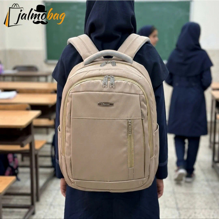 کوله پشتی اسپرت جادار پارچه کجراه ضد آب مناسب پنجم ابتدایی تا دوازدهم