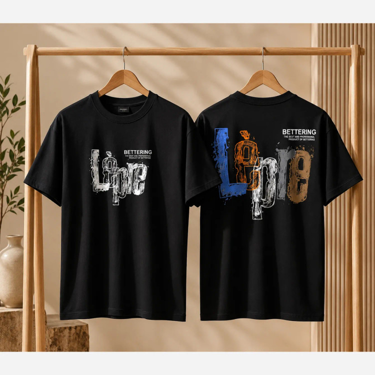 تیشرت مشکی محرمی اسپرت دخترانه و پسرانه سایز 3 تا 14 سال پنبه ترک