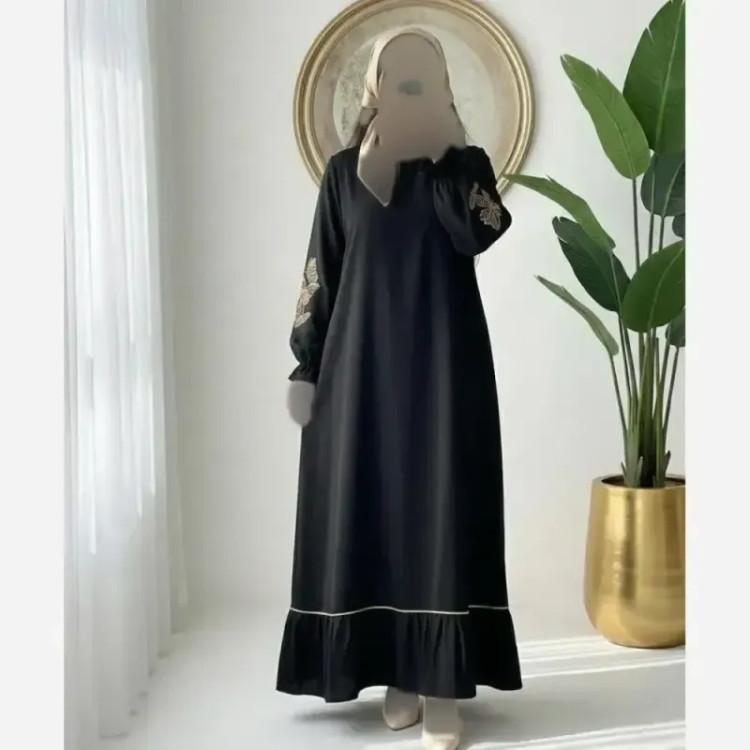 عبا گلدوزی پروانه الیزه قد 135 فری سایز 38 تا 48