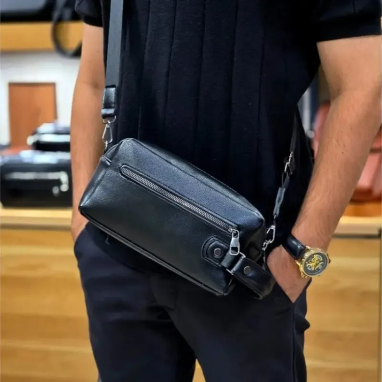 کیف دستی و دوشی مردانه شوزبگ چرم وارداتی درجه یک