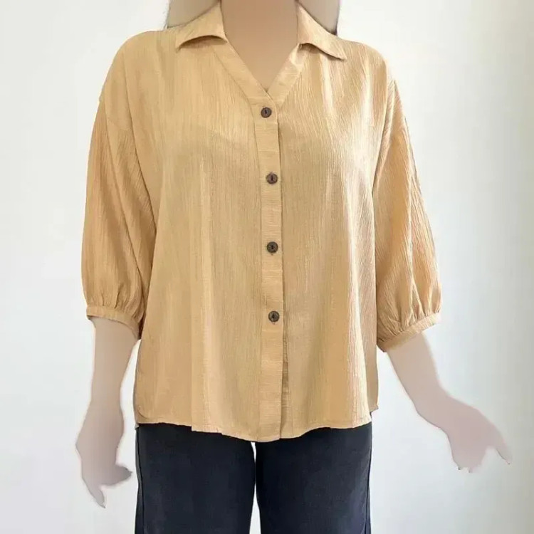 شومیز مانتویی آیوا کد 1370 جنس پارچه آیوا سایز 1 و 2