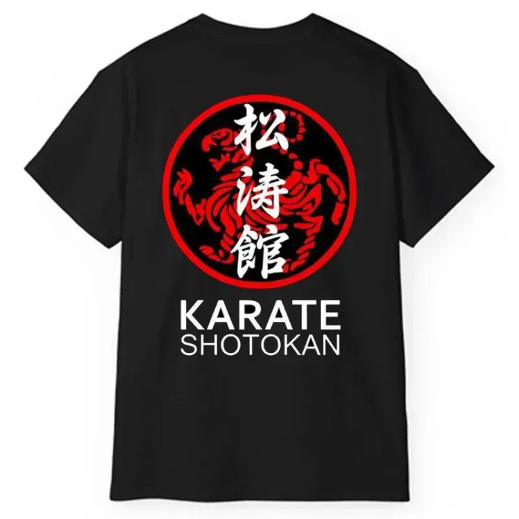 تیشرت آستین کوتاه مردانه پاد آفرین مدل کاراته طرح چاپ کد 1558