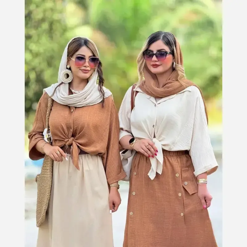 شومیز گره ای سوپر شانتون گرم بالا آستی پاکتی کیمونو فری سایز